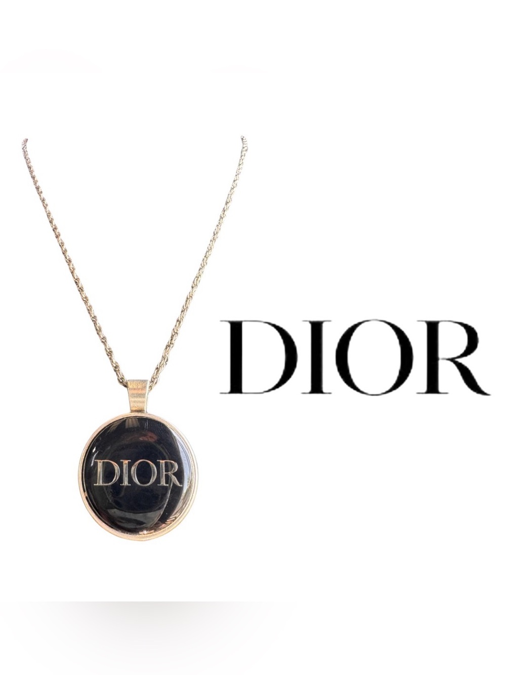Upcycled Authentic Dior Beaute Pin